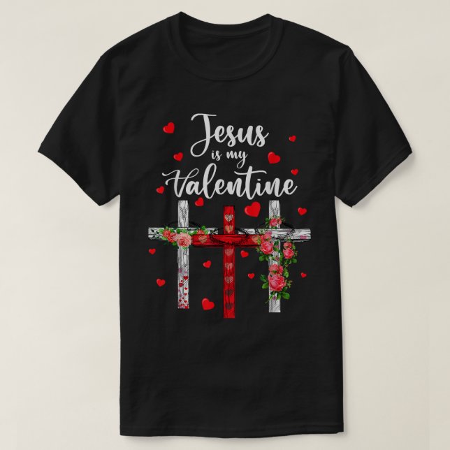 Camiseta Christian Valentine Day 2022 Jesus É Meu Namorados (Frente do Design)