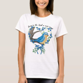 Camiseta Christian Watercolor Bluebird