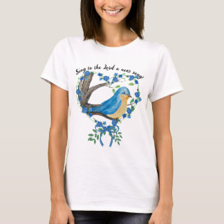 Camiseta Christian Watercolor Bluebird