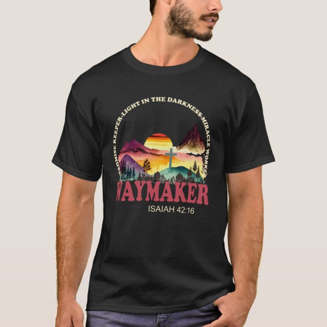 Camiseta Christian Waymaker Promise Keeper Miracle Worker M (Frente)