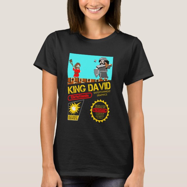 Camiseta Christiando Slay Como David Funny David Vs Goliath (Frente)