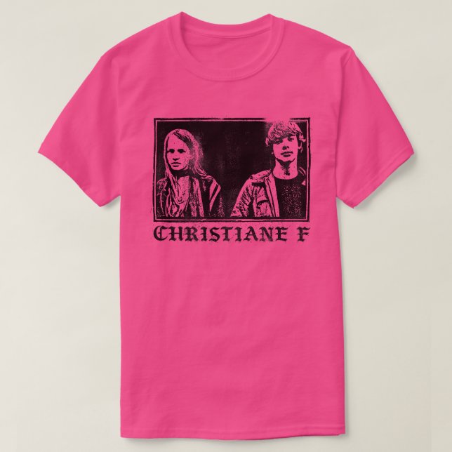 Camiseta Christiane F Deutsche New Wave Cult (Frente do Design)