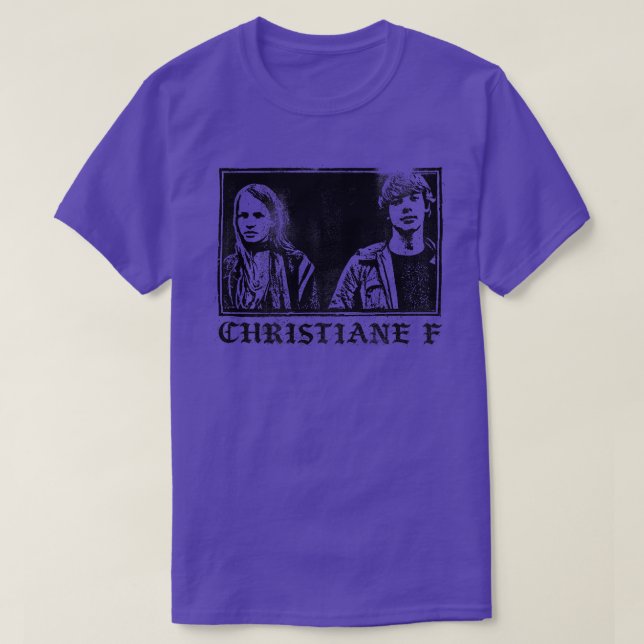 Camiseta Christiane F Deutsche New Wave Cult (Frente do Design)