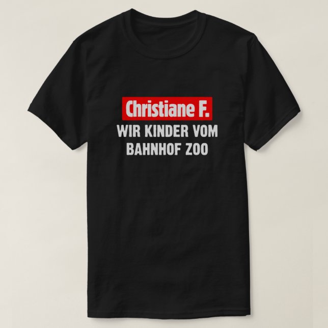 Camiseta Christiane F. WIR KINDER VOM BAHNHOF ZOO Essential (Frente do Design)