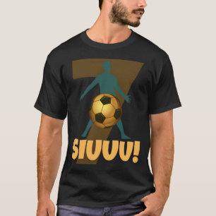 Camiseta Christiano Ronaldo, Dourada nº 7, Celebração Siuu