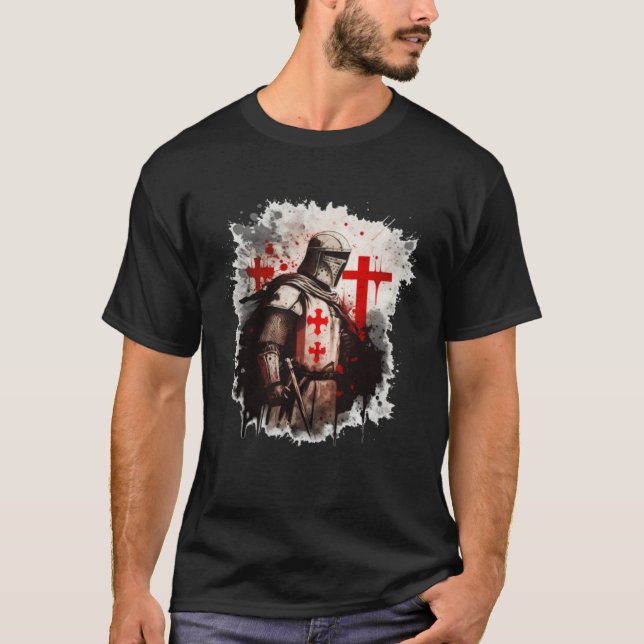 Camiseta Christians Templar Knights Templar Cross (Frente)