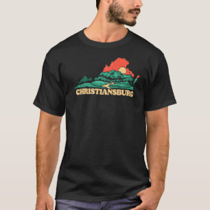 Camiseta Christiansburg Virginia Mountain Blue Ridge Outdo