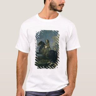 Camiseta Christina da suecia (1626-89) a cavalo, 1653 (