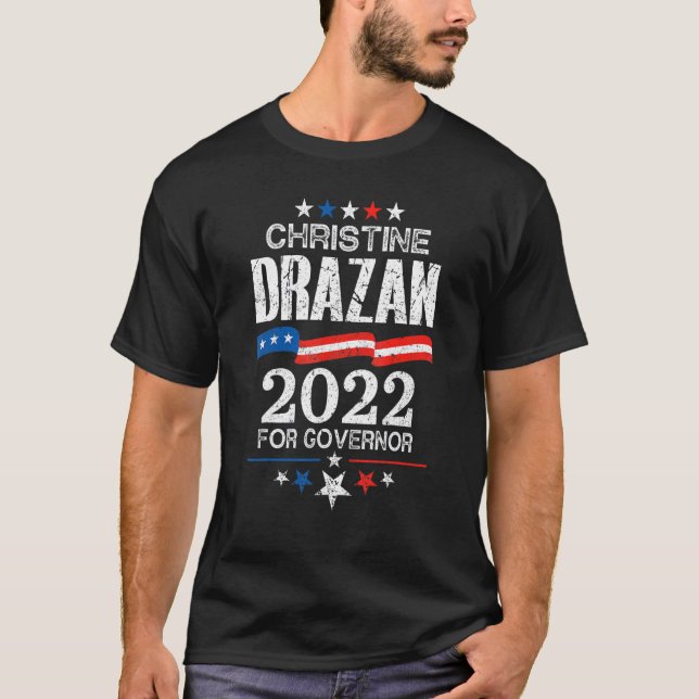 Camiseta Christine Drazan Oregon Governador Eleição 2022 Re (Frente)