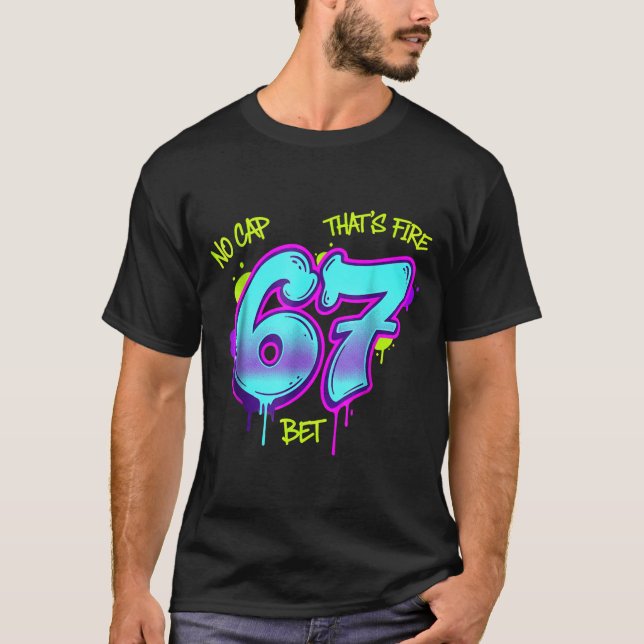 Camiseta Christmas 67 Meme Design Funny Six Seven Hands 6 7 (Frente)