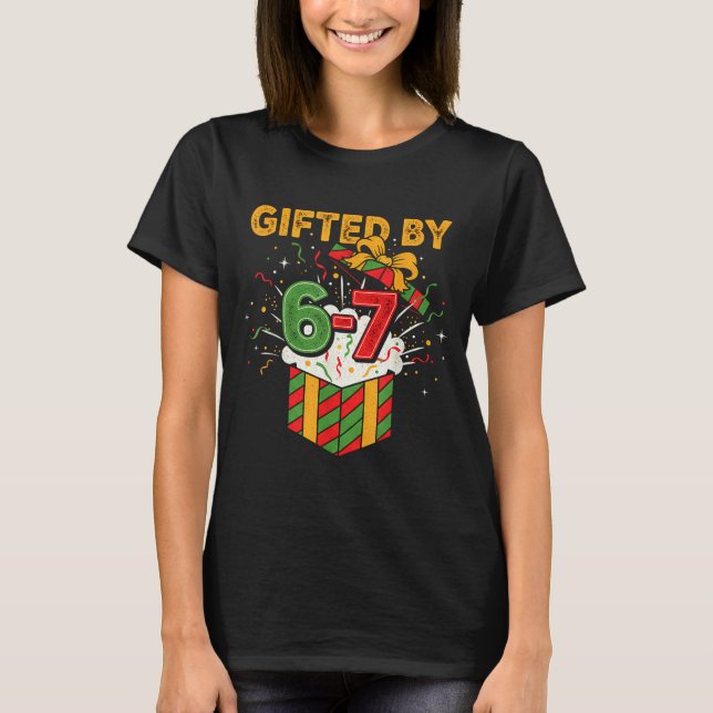 Camiseta Christmas 67 Meme Design Funny Six Seven Hands 6 7 (Frente)