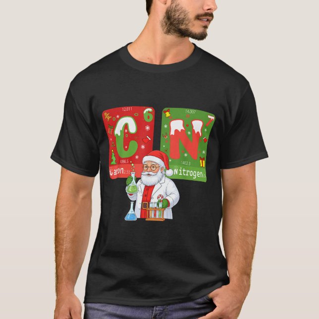 Camiseta Christmas 67 Meme Science Chemistry Humor Periodic (Frente)