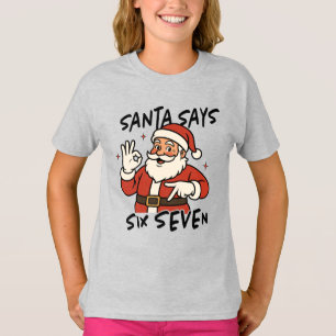 Camiseta Christmas 67 Tee Santa Diz Seis Sete Meme