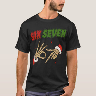 Camiseta Christmas 67 Tee Six Seven Meme Skeleton 