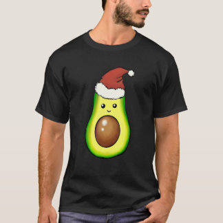 Camiseta Christmas Avocado Tree Lights Food  Xmas Vegan