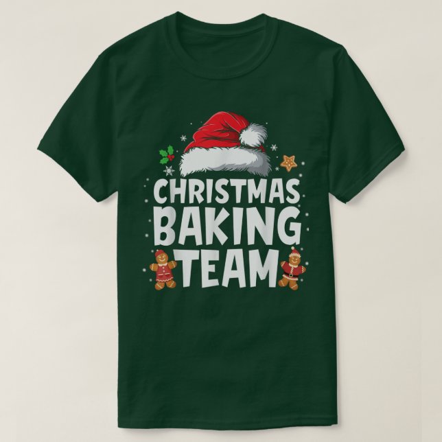 Camiseta Christmas Baking Team Cookie Baker Funny Matching  (Frente do Design)