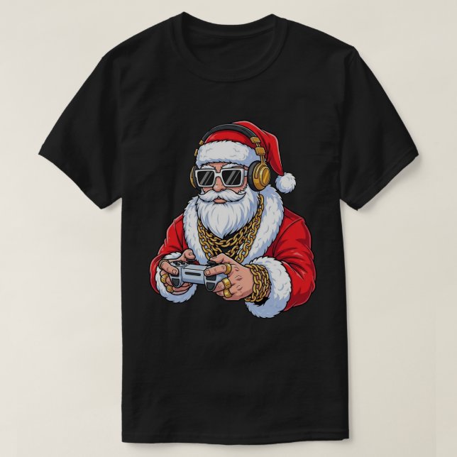 Camiseta Christmas Basic Dark T-Shirt (Frente do Design)