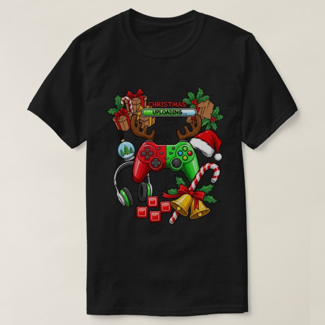 Camiseta Christmas Basic Dark T-Shirt (Frente do Design)
