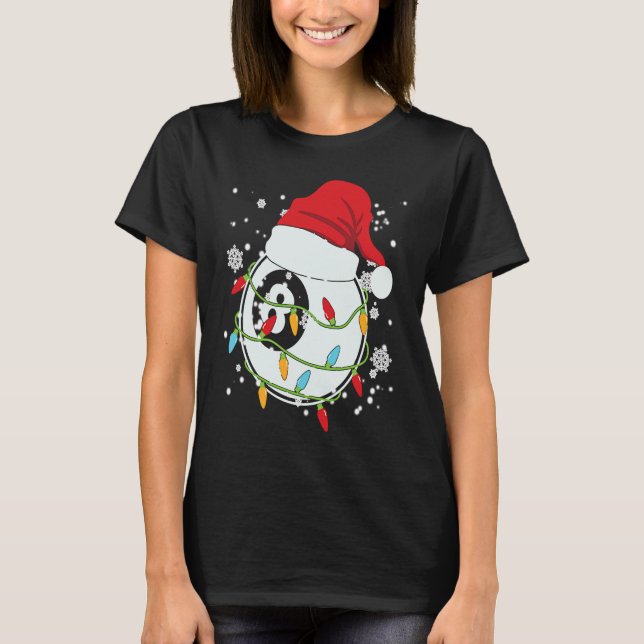 Camiseta Christmas Billiard Funny Christmas Lights Xmas (Frente)