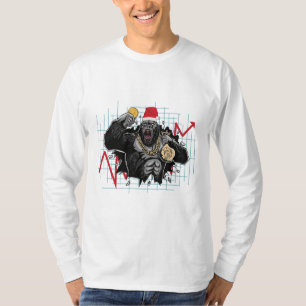Camiseta Christmas Bitcoin Stock Market