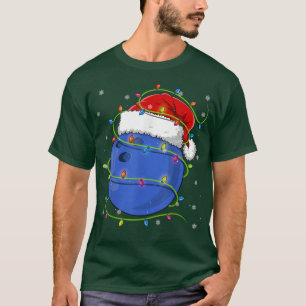 Camiseta Christmas Bowling Ball Santa Hat Matching Family P