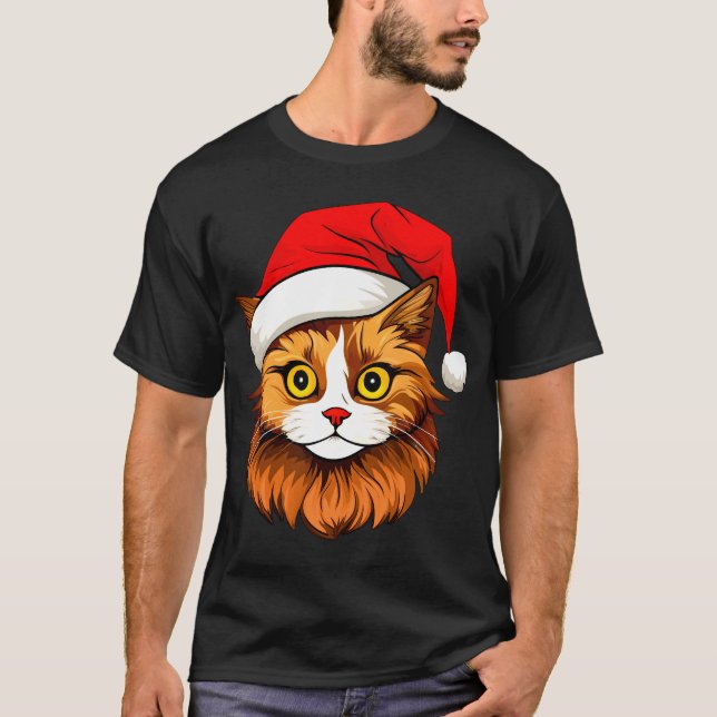 Camiseta Christmas cat T-Shirt (Frente)
