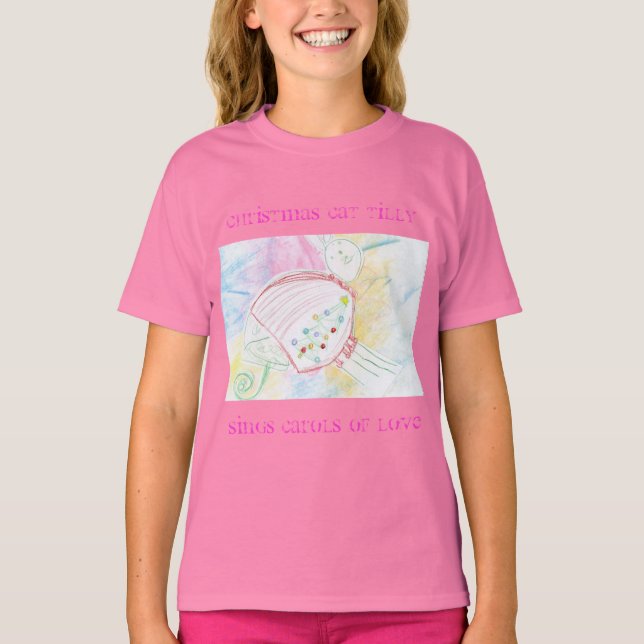 CAMISETA CHRISTMAS CAT TILLY (Frente)