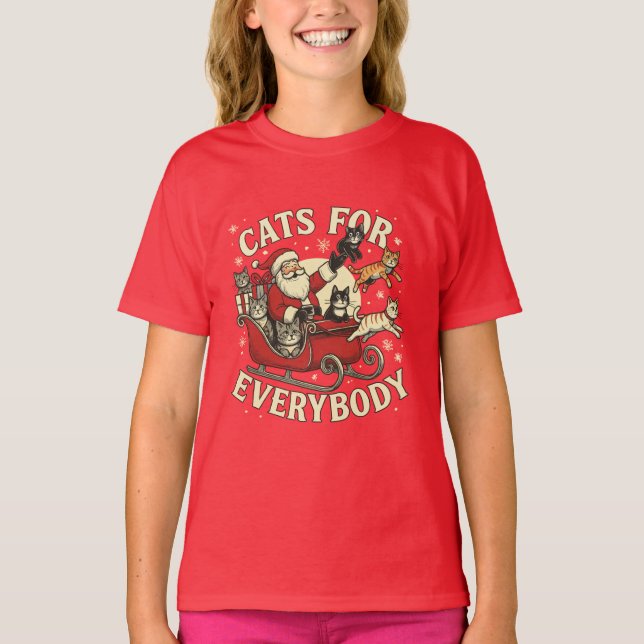 Camiseta Christmas Cats  (Frente)