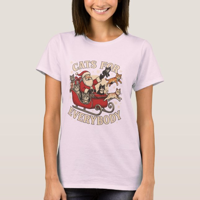 Camiseta Christmas Cats  (Frente)
