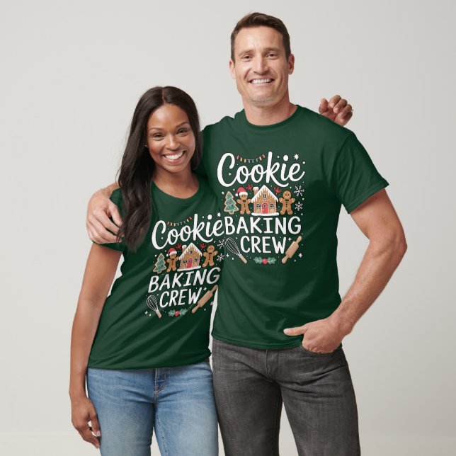 Camiseta Christmas "Cookie Baking Crew" Basic T-Shirt (Unissex)
