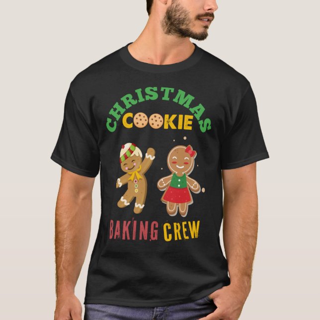 Camiseta Christmas Cookie Baking Crew Christmas Cookies Gin (Frente)
