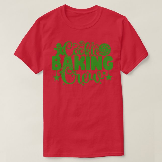 Camiseta Christmas Cookie Baking Crew Family Christmas Holi (Frente do Design)