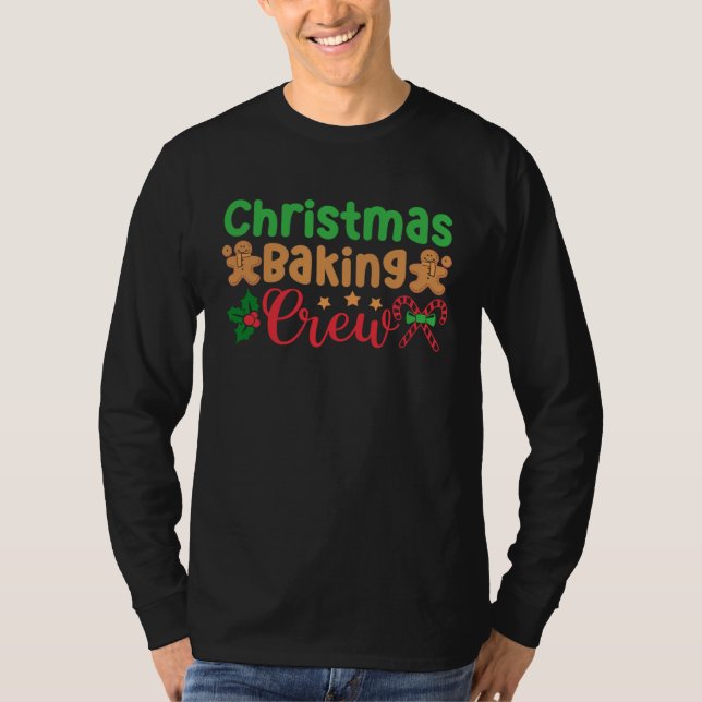 Camiseta Christmas Cookie Baking Crew Family Xmas (Frente)