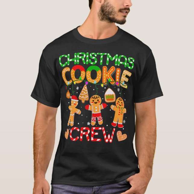 Camiseta Christmas Cookie Baking Crew Pajamas Family Xmas G (Frente)