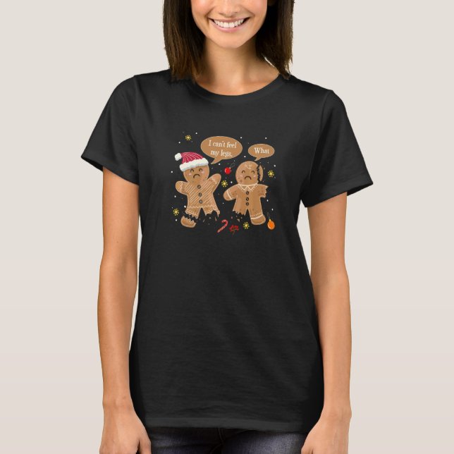 Camiseta Christmas Cookie Gingerbread Oh Snap Baking Team B (Frente)