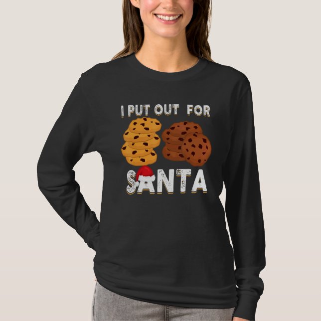 Camiseta Christmas Cookies  I Put Out For Santa Xmas Pajama (Frente)