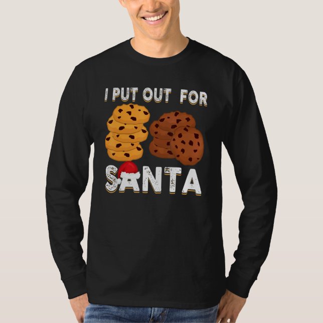 Camiseta Christmas Cookies  I Put Out For Santa Xmas Pajama (Frente)