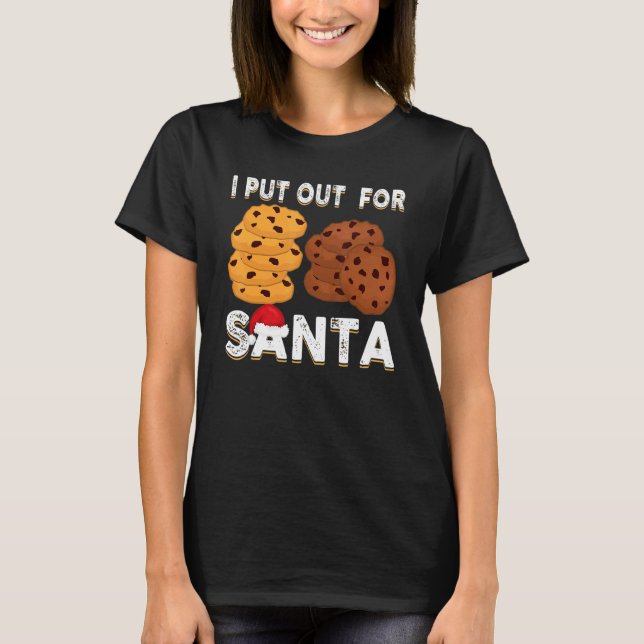 Camiseta Christmas Cookies  I Put Out For Santa Xmas Pajama (Frente)