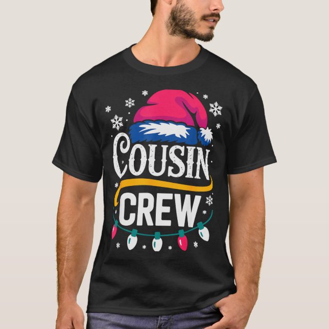 Camiseta Christmas Cousin Crew Pajamas Kids Girls Toddler M (Frente)