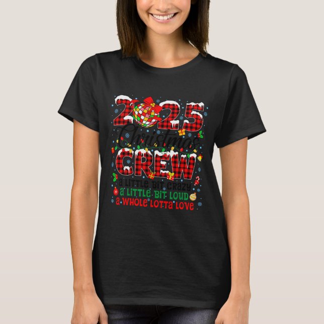 Camiseta Christmas Crew 2025 Family Christmas Matching Xmas (Frente)
