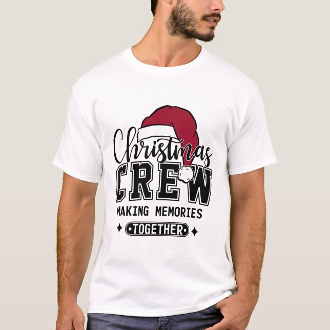 Camiseta Christmas Crew Holiday Memories (Frente)