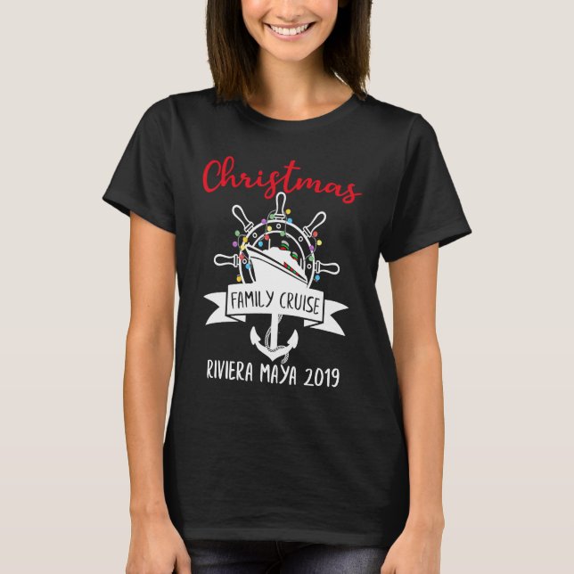 Camiseta Christmas Cruise Family Matching Group Holidays Tr (Frente)