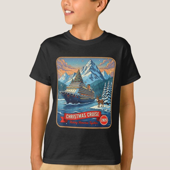 Camiseta Christmas Cruise Group 2025 Making Memories Cruise (Frente)