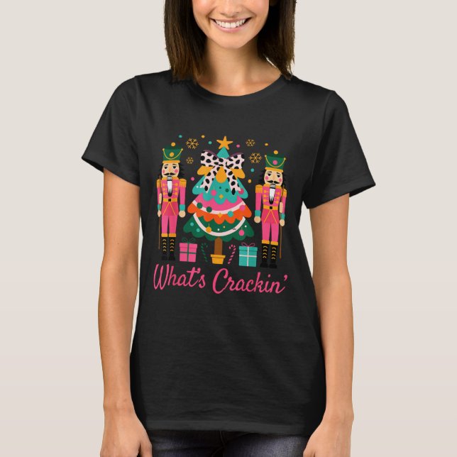 Camiseta Christmas Crushing It Nutcracker - Funny Retro Ugl (Frente)