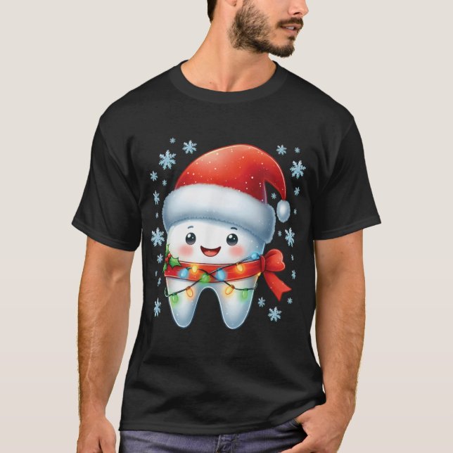 Camiseta Christmas Dentist Dental Istant Santa Hat Xmas T S (Frente)