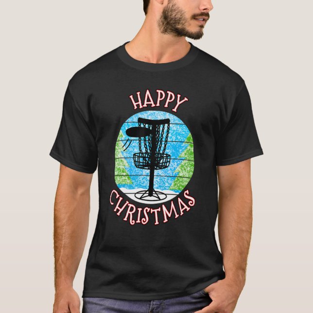 Camiseta Christmas Disc Golf Disc Golfer Xmas 2022 (Frente)