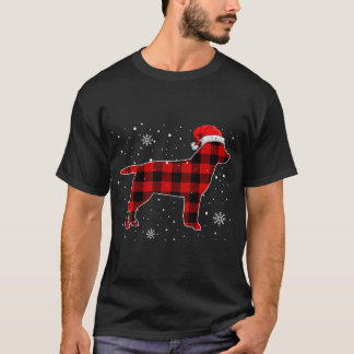 Camiseta Christmas Dog Buffalo Plaid, Christmas Labrador