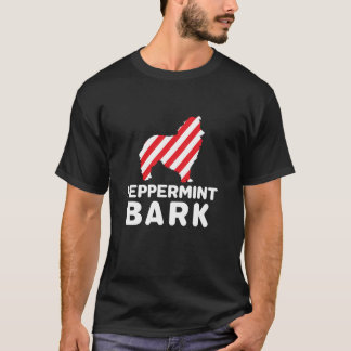 Camiseta Christmas Dog Peppermint Bark Shetland Sheepdog Fu