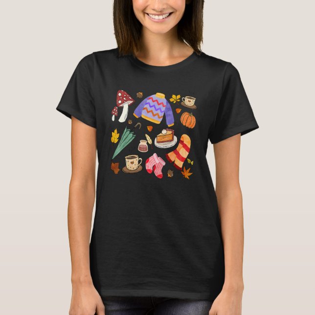 Camiseta Christmas Doodles Tis' The Season Retro Funy Cooki (Frente)