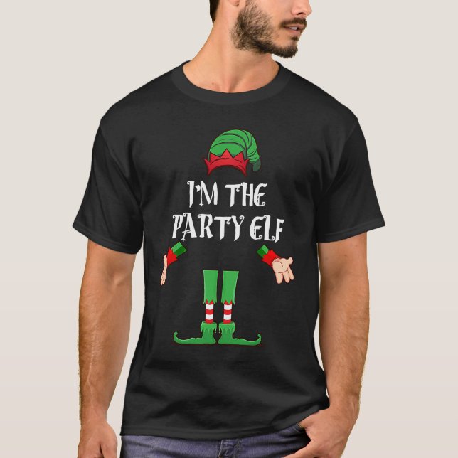 Camiseta Christmas Elf  I'm The Party Elf Matching Xmas (Frente)